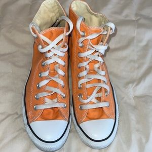 Light Orange Converse All Star Hi Tops